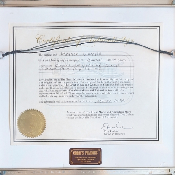 Autographed Wall Art with Certificates of Authenticity - Picture 4 of 4